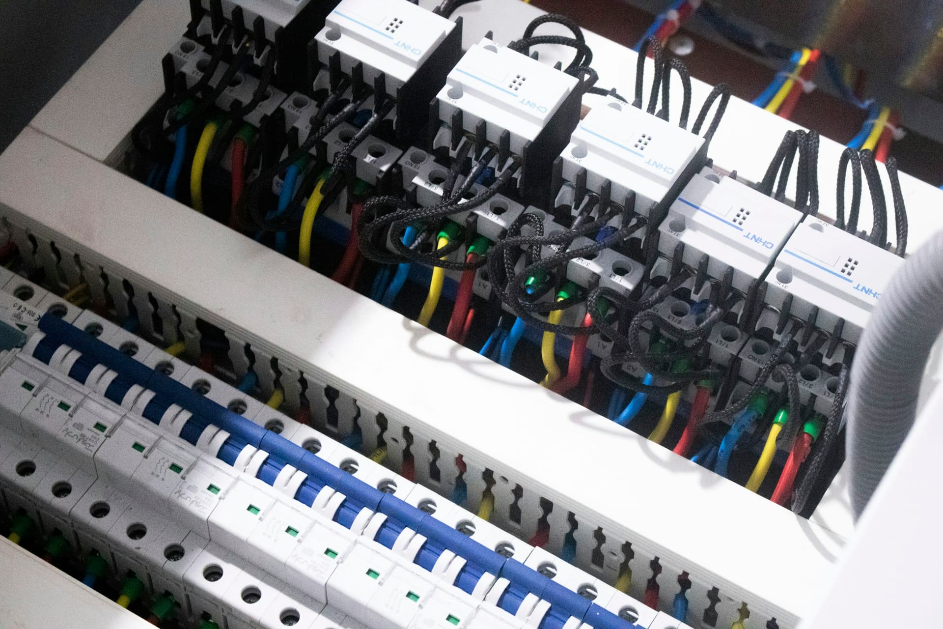 Electrical installation imagery — cable and wiring installation work