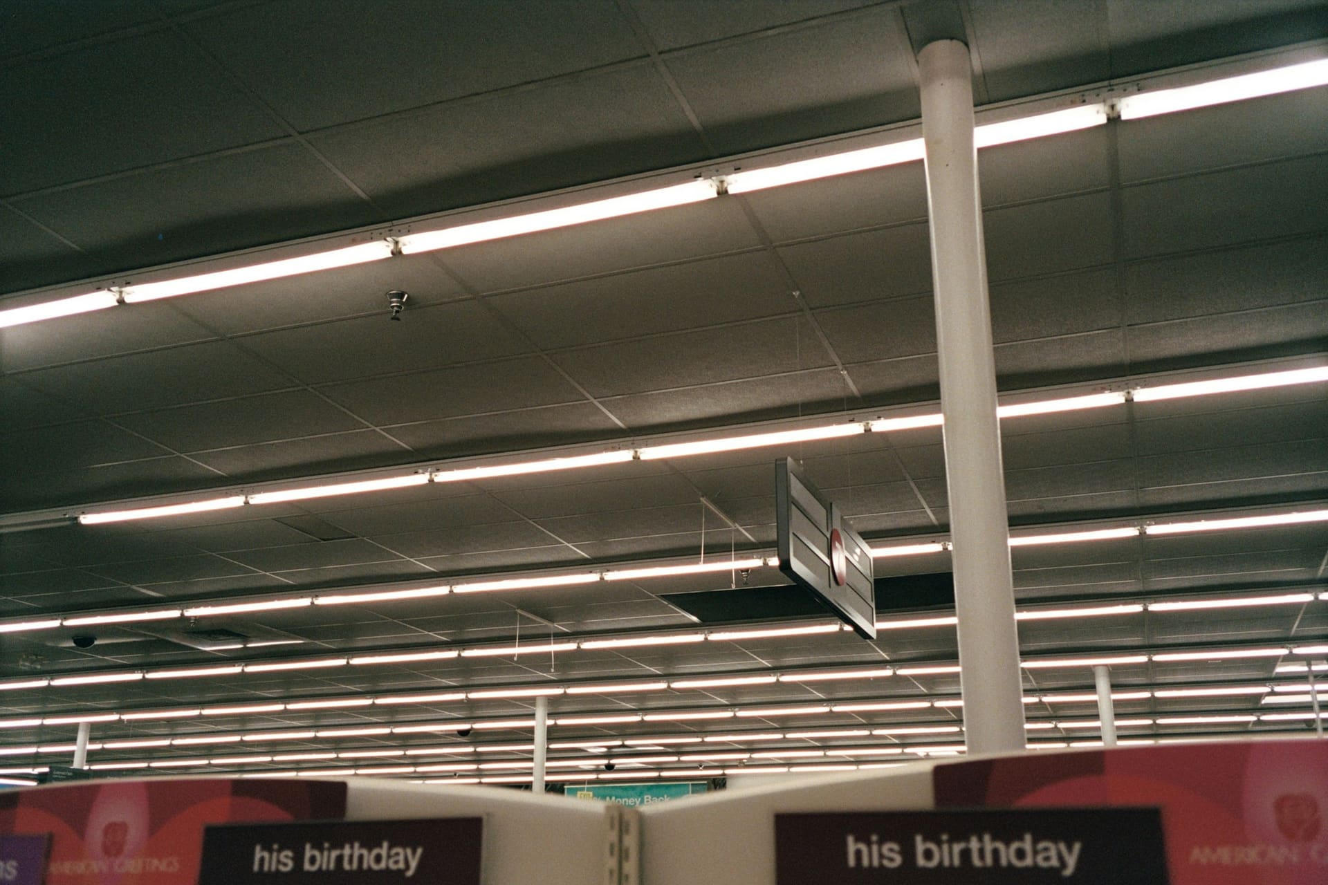 Commercial electrical context — lighting within a retail interior