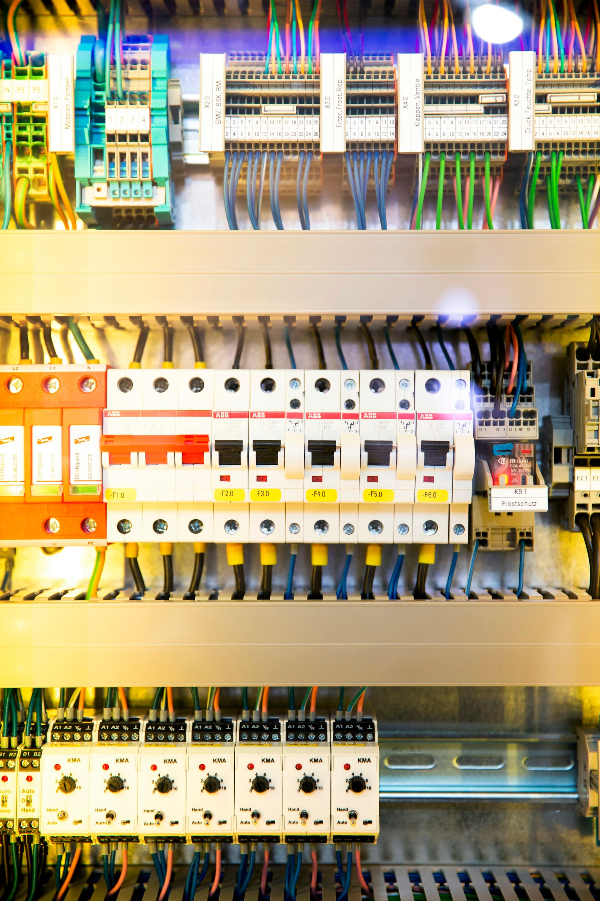 Electrical infrastructure imagery — a consumer unit and distribution arrangement