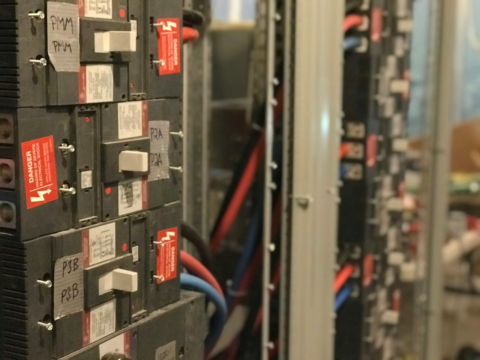 Electrical infrastructure imagery — protective devices within a distribution board