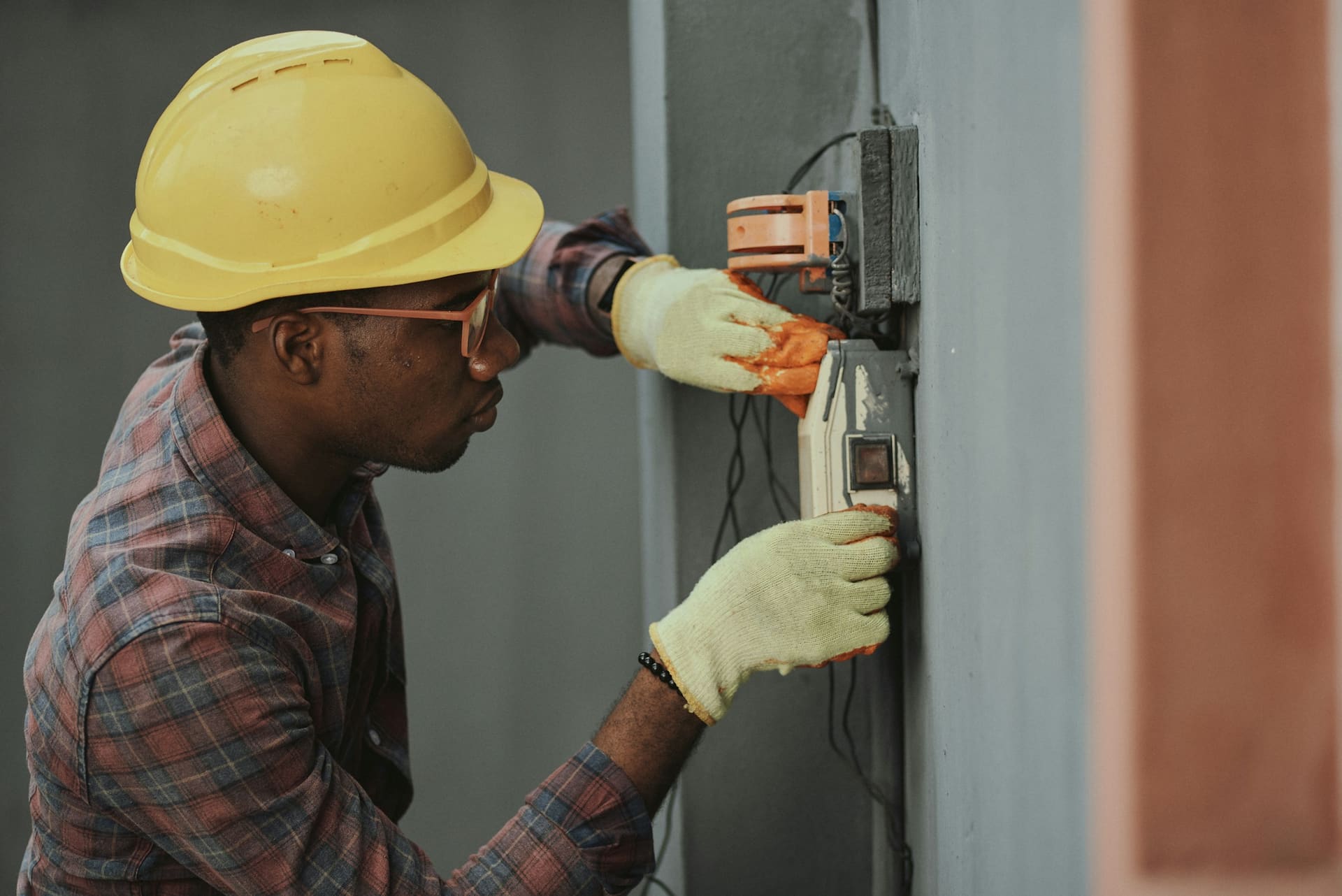 Electrical installation imagery — professional electrical installation work